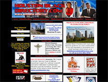 Tablet Screenshot of houstonblackdirectory.com